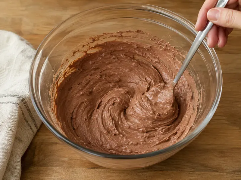 Greek yogurt mixed with chocolate protein powder, peanut butter, cocoa powder, honey, vanilla, and salt.