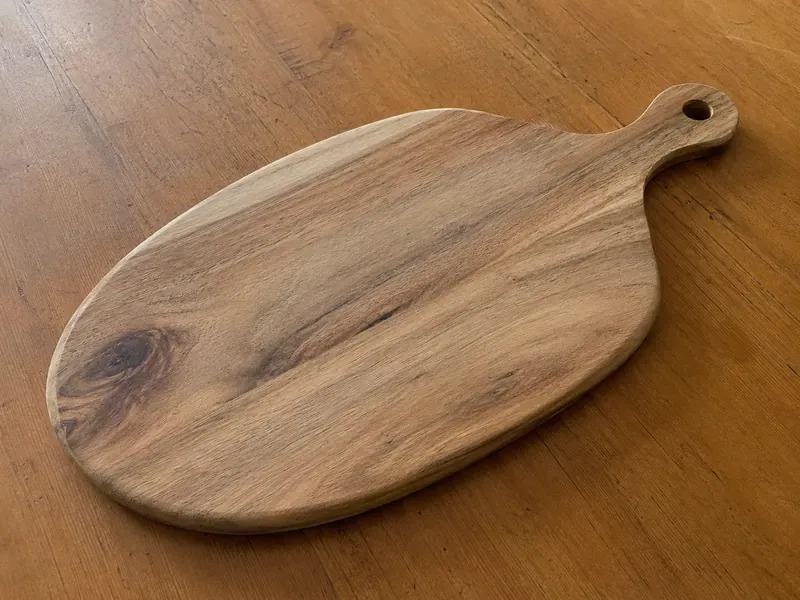 Empty serving board or tray ready for a tinned fish charcuterie board.